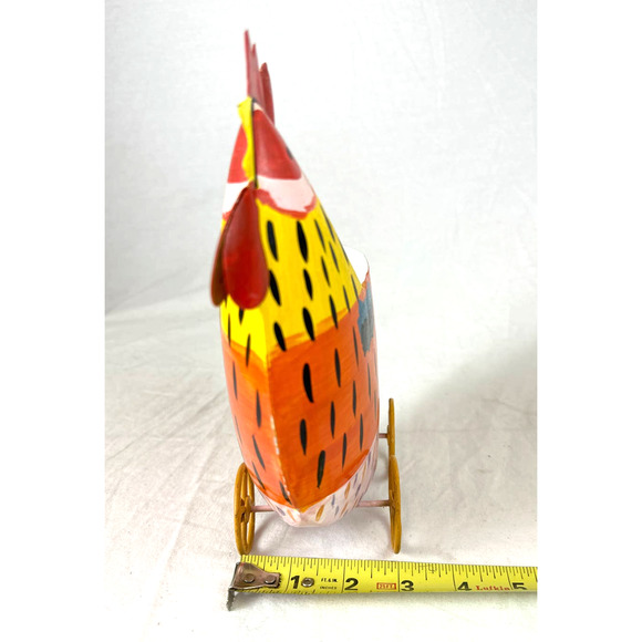 Pfaltzgraff Secrets Of Pistoulet Metal Chicken Planter Utensil Holder - Picture 7 of 8